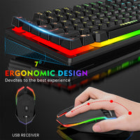 RAUKU R905 Wireless Keyboard and Mouse