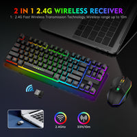 RAUKU R905 Wireless Keyboard and Mouse