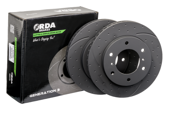 RDA Slotted & Dimpled Brake Rotors