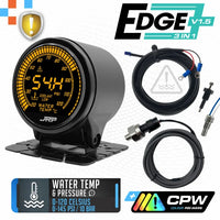 JRP Edge 3in1 Digital Water Temp + Water Pressure & Low Coolant Gauge 52mm