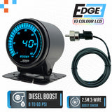 JRP Edge Digital Diesel Boost Gauge Kit 0-30 OR 0-60 PSI 52mm